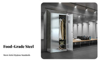 Rust Proof Stainless Steel Locker Heavy Duty Employee Changing Locker Long-Lasting Multi-Door Storage Cabinet Easy to Clean for Office Workers, Gym Members, Cafeteria, Factory, School, Bedroom