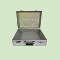 Aluminum Storage Box Shock Resistant Lockable Metal Case Double Lock for Travel