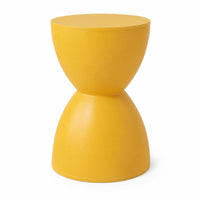 Plastic Stool Matte Hourglass Stool Fully Assembled for Living Room, Bedroom