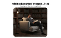 Easy to Clean Three-Seater Straight Sofa Nordic aesthetic3Seater Sofa Stain-Resistant Couch Minimalist Design for Apartment Dwellers, Families, Homeowners, Small areas, Lounge Area, Den, Home