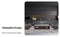 Modern Design 3-Piece Reception Set Minimalist and aesthetic Office Couch Luxurious Feel business Furniture Business look for Corporate Buyers, Waiting Room, Lobby