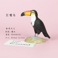 手工雕刻木鸟创意手工跨境木雕手办木雕手工摆件木质工艺品