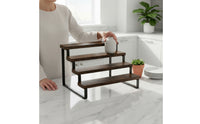 Stepped Display Rack Tabletop Organizer Vintage for Countertop, Collectors