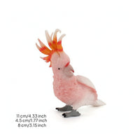Decorative Cockatoo Figurine Realistic Cockatoo Statue Painted Bird Ornament Intricate for Desk, Shelf