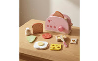 Wooden Bread Maker Toy Compact Tabletop Bread Maker Toy Rounded Edges for Children