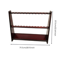 Floor-Standing Cue Rack 12 holes Wood Cue Rack Stable Billiard Pool Holder