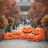 Zucche Gonfiabili con Luci da Esterno Zucca Gonfiabile Impermeabile per Cortile