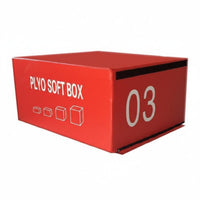 4 Pieces 4-Piece Soft Plyo Box Set Adjustable Height Stackable Bounding Box Space-Saving Anti-Slip Surface for Children