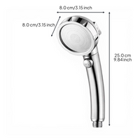 High Pressure Handheld Shower Head, Adjustable, Leakproof