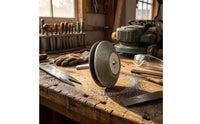 Diamond Lawn Mower Blade Grinder Abrasive Mower Blade Grinder Easy to Use Grinding Stone with Shank Sturdy for Gardeners, DIYers, Workshop, Garage