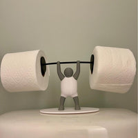 3D Printed Weightlifter Toilet Paper Holder for Bathroom