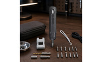 Cordless Electric Screwdriver Digital Display Screw Textured Grip for DIYers