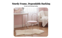 Backless Saddle Stool Minimalist & design Wooden Frame Saddle Stool for Dining Area