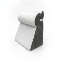2 Pieces Triangular Backrest Cushion Quilted Reading Pillow Removable Cover