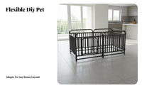 Customizable Suction Pad Fence Anti-Push Design Pet Containment System Reinforced rods Tooleffortless Assembly for Doorway