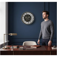 Retro Gear Wall Gear Timepiece Exposed Gears Home Decor Quartz Movement