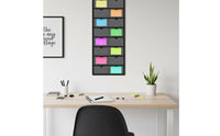 2 Pieces Hanging Index Card Organizer Transparent Pockets Classroom Pocket Chart