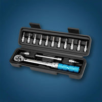 Chrome Vanadium Steel Two-Wheeler Tension Wrench Set Ratchet Head Pre-Set Tension Wrench Pre-Calibrated Tool High-Precision Accuracy for Cyclists