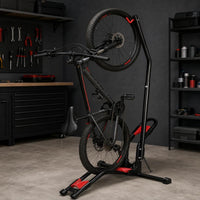 Space-Saving L-Shaped Cycle Stand Sturdy Upright Bike Stand Heavy Duty Freestanding Bike Rack Secure for Apartment