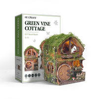 Zhiwo Green Vine House 3D Bookend Miniature Building Gift