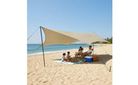 210D Oxford Textile Butterfly Canopy Easy to Carry Camping Shade Canopy UV50+ Sun Shade Tarp Rainproof