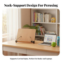 Adjustable literature Easel Foldable Laptop Riser Multi-Functional for Home, Cooks