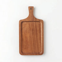 Wooden Serving Board with Handle Natural Grain for Hosts