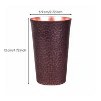 Chinese Kung Fu Teacup Compact Design Hammered Copper Cup Sturdy Handmade Copper Tumbler for Collectors