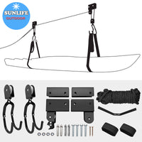 Heavy-Duty Kayak Canoe Bicycle Hoist Lift with Ceiling Mount