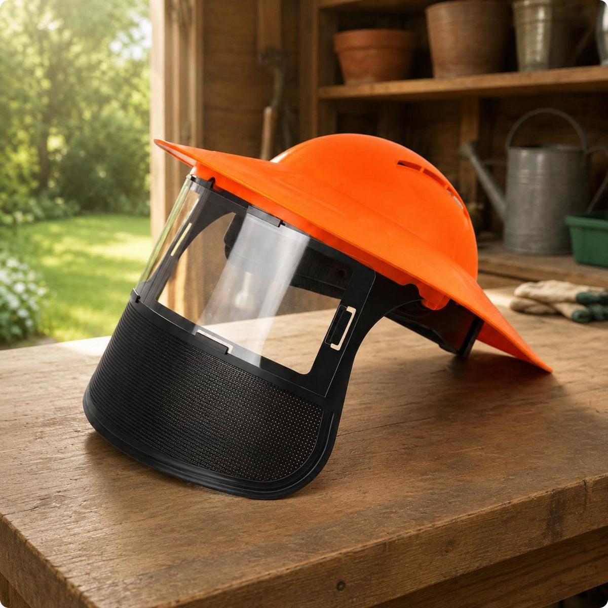 Mesh Face Guard Anti-Splash Grass Whacker Face Guard Easy to Wear for Yard Work