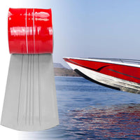 Glossy Red Boat Keel Protection Strip Flexible Hull Protection Strip Defensive Boat Keel Protector Wear-Resistant