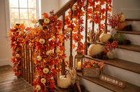 Autumn Maple Leaf Vine Decoration for Thanksgiving Harvest Festival