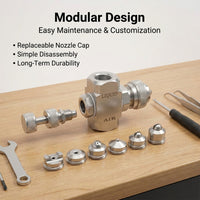 Adjustable Copper Spray Tip for Coating Applications, Liquid Spraying, Industrial Misting Nozzle, Tw - Image 10