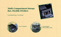 Foldable leather trunk organizer