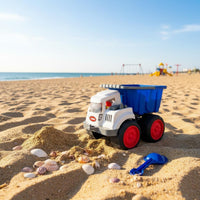 Movable Parts Large Dump Truck Toy Sturdy Plastic Toy Construction Vehicle for Toddlers, Sandbox