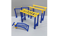 10 Pieces Tiny Dollhouse Gym Set Freestanding Miniature Fitness Equipment Assembled Fitness Equipment Set Glossy for Collectors, Crafters