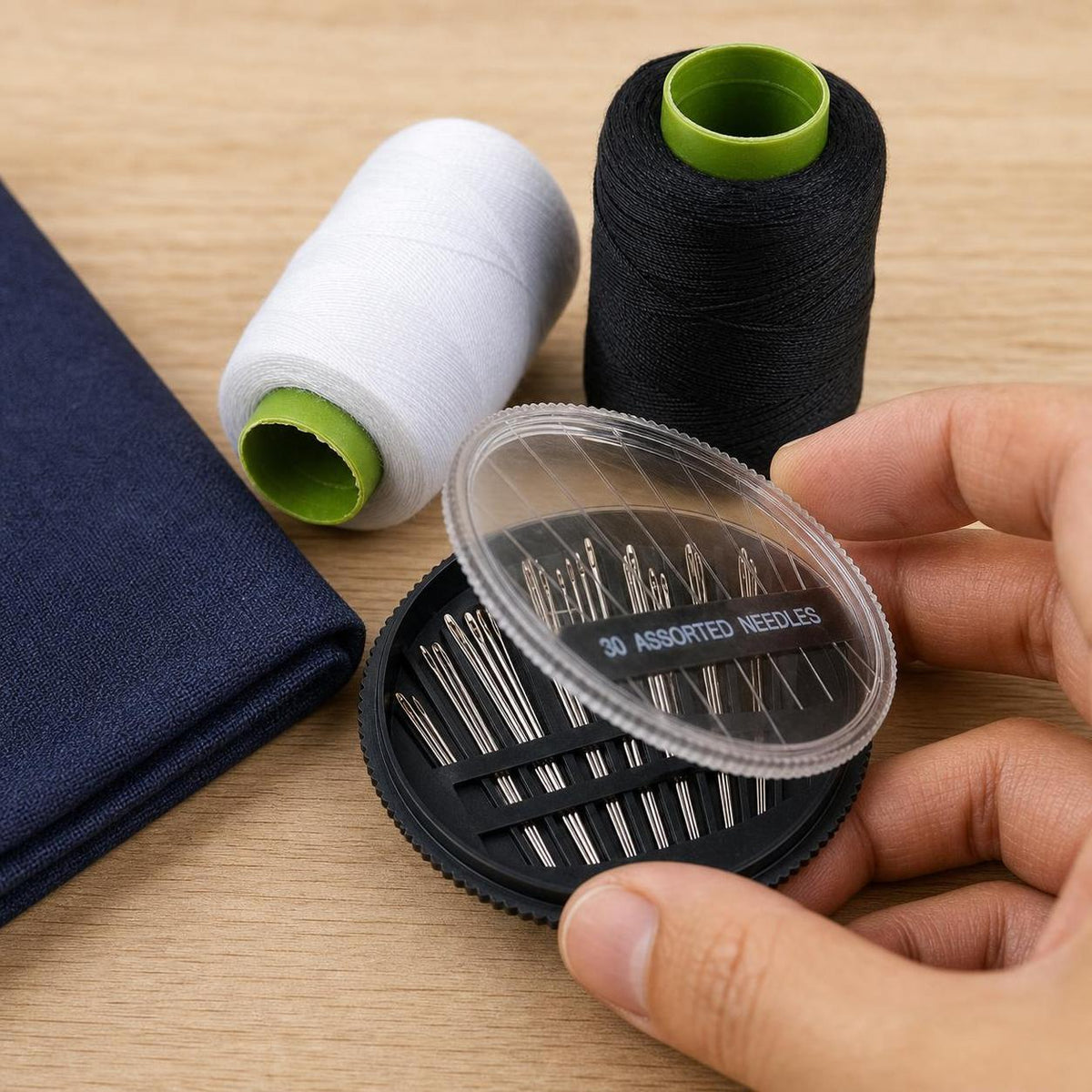 Home Sewing Thread Kit with Needles and Accessories for DIY Mending and Crafts