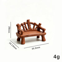 Miniature Park Bench Dollhouse Furniture DIY Micro Landscape Ornament