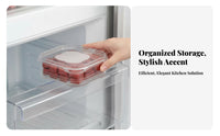 without costzer Portion Box Multi-Functional Stackable Clear food container Dishwasher Safe