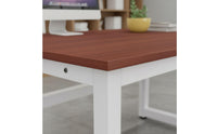 Simple Design Dual Office Desk Two Person Use Computer Desk Long-Lasting Study Table Easy to Clean for Small Apartment