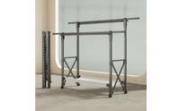 Wheeled Clothes Drying Rack with Wheels Rolling Clothes Drying Rack Space-Saving Freestanding for Balcony, Apartment