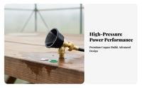 Solid Copper Construction High Pressure Spray Nozzle Fine Atomization Agricultural Misting Nozzle Windproof for Agriculture
