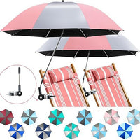 Outdoor Sun Umbrella UV Protection Fishing Camping Folding Beach Chair Umbrella Clamp Umbrella