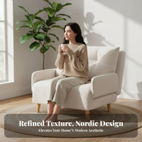 Single Folding Armchair Bed Foldable Folding Single Lounger Space-Saving Adjustable Backrest for Apartment Dwellers, Students