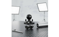 Double U Bolt Mount Ball Base Clamp 360-Degree Rotation Ball Attachment Base for Farm Machinery