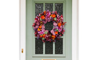 Artificial Flower Wreath Spring Decoration Vibrant for Entryway, Wall Decor