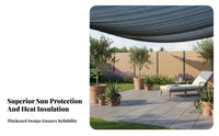 Black Shade Net Protection Black Shade Cloth Heavy Duty Sunblock Material for Farmers, Gardeners, Garden, Balcony, Carport