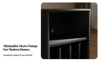 Vinyl Record Storage Cabinet Solid Wood Turntable Stand with Drawer Multifunctional Design Turntable Stand for Audiophiles, Living Room, Bedroom