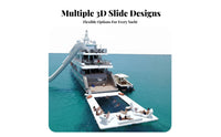 Inflatable Yacht Slide Heavy-Duty PVC Inflatable Boat Slide Compact Storage for Adults, Family, Sea, Lake, Summer Vacation