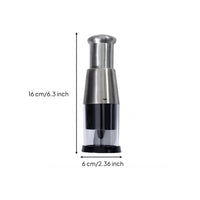 Manual Garlic Press Brushed Silver Cooking Gadget